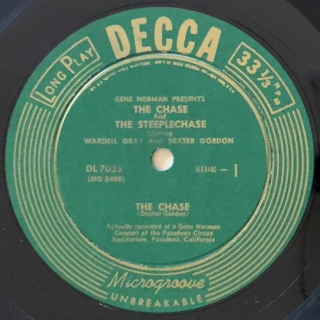 WARDELL GRAY & DEXTER GORDON - The Chase and The Steeplechase (DECCA DL7025)