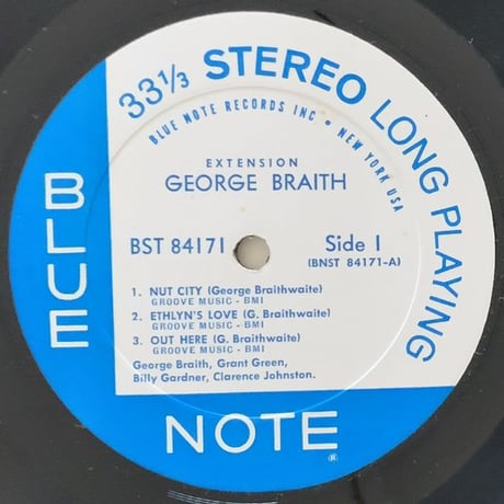GEORGE BRAITH - Extension (BLUE NOTE BST84171)