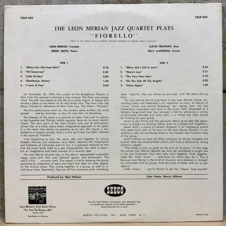 LEON MERIAN - Plays Fiorello! (SEECO CELP459)