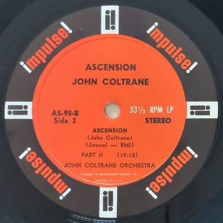 JOHN COLTRANE - Ascension (impulse! AS-95)