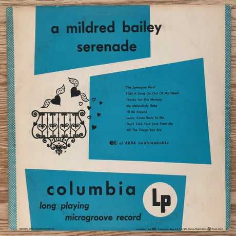 MILDRED BAILEY - a Mildred Bailey Serenade (COLUMBIA CL6094)