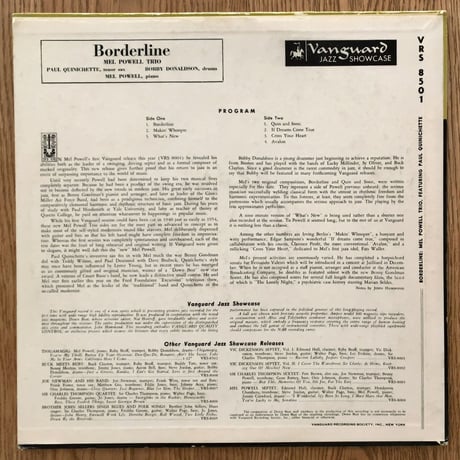 MEL POWELL - Borderline (VANGUARD VRS-8501)