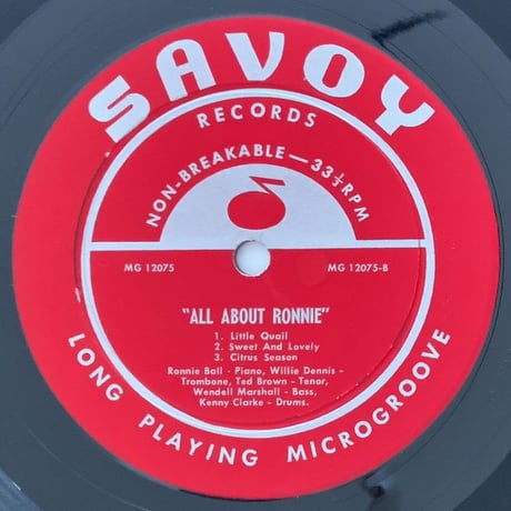 RONNIE BALL - All About Ronnie (SAVOY MG12075)