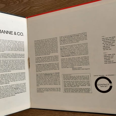 SHELLY MANNE - Shelly Manne & Co. (CONTACT CM-4)