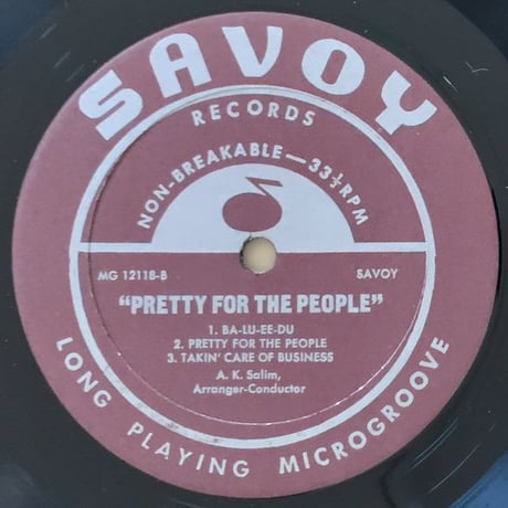 A.K. SALIM - Pretty for The People (SAVOY MG12118)