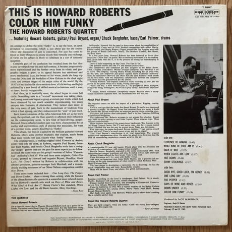 HOWARD ROBERTS - Color Him Funky (CAPITOL T1887)