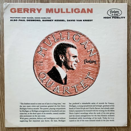 GERRY MULLIGAN - Feat. Chet Baker, Chico Hamilton (FANTASY 3-220)