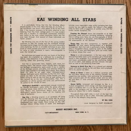 KAI WINDING - Kai Winding All Stars (ROOST RLP408)