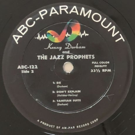 KENNY DORHAM - and The Jazz Prophets Vol.1 (ABC-PARAMOUNT ABC122)