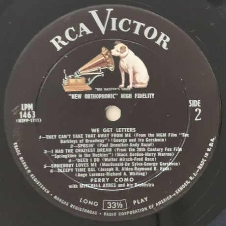 PERRY COMO - We Get Letters (RCA VICTOR LPM-1463)