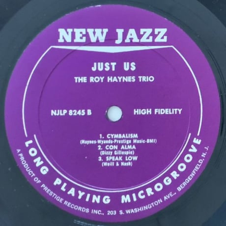 ROY HAYNES - Just Us (NEW JAZZ NJLP8245)