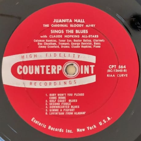 JUANITA HALL - Sings The Blues (COUNTERPOINT CPT564)