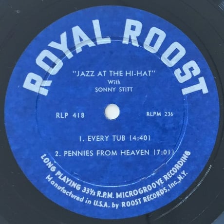 SONNY STITT - Jazz at the Hi-Hat (ROOST RLP418)