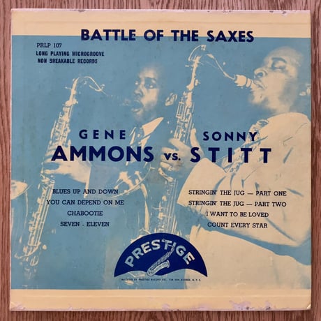 GENE AMMONS & SONNY STITT - Battle of The Saxes (PRESTIGE PRLP107)