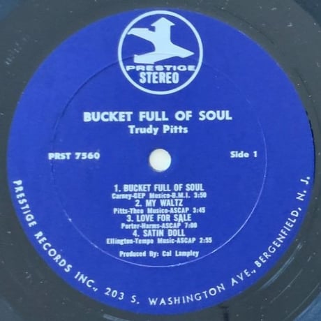 TRUDY PITTS - a Bucketful of Soul (PRESTIGE PRST7560)