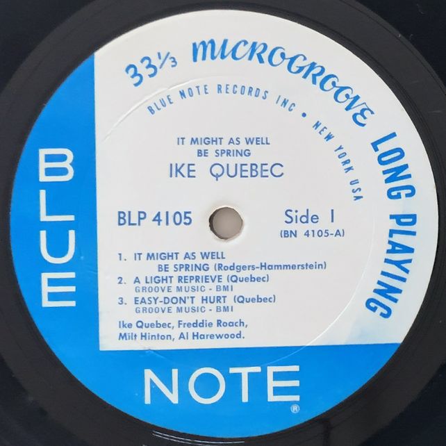 洋楽 Ike Quebec It Might As Well Be Spring LP Ike Quebec – It Might As Well Be Spring – Vinyl (LP, Album