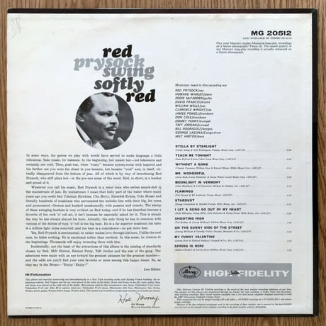 RED PRYSOCK - Swing Softly Red (MERCURY MG20512)