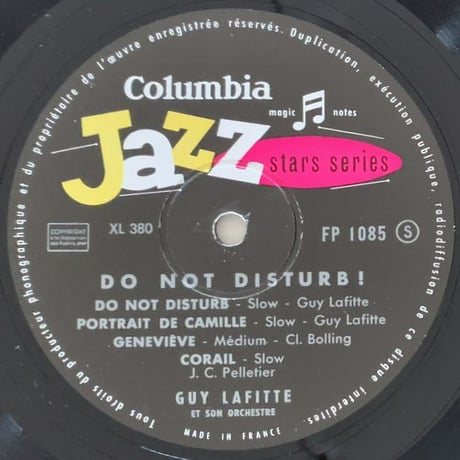 GUY LAFFITTE - Do Not Disturb (COLUMBIA FP1085)