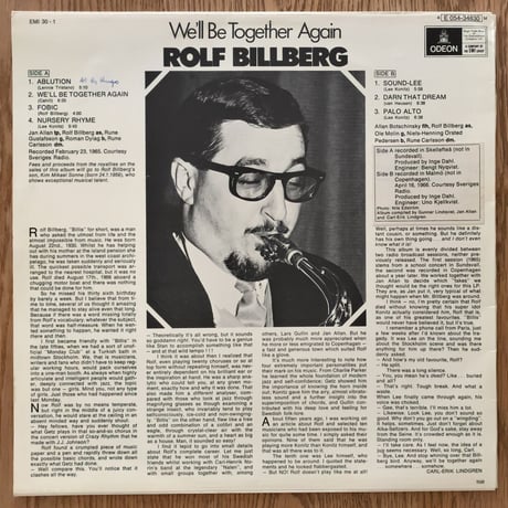ROLF BILLBERG - We'll Be Together Again (EMI/ODEON E054-34830)