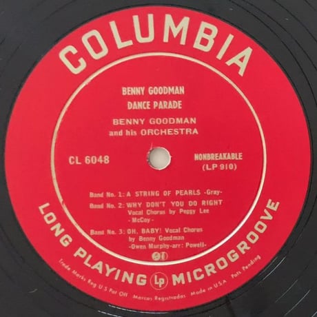 BENNY GOODMAN - Dance Parade (COLUMBIA CL6048)