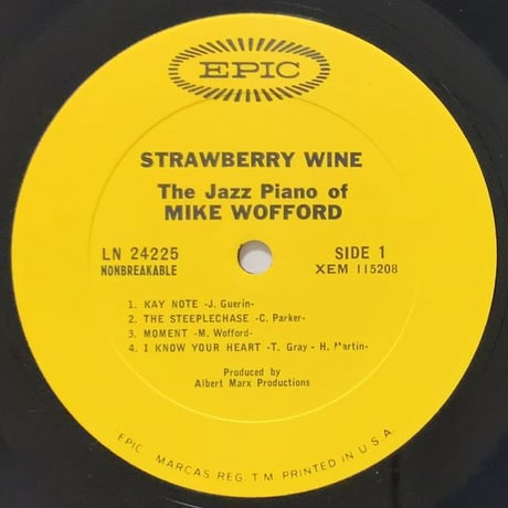 MIKE WOFFORD - Strawberry Wine (EPIC LN24225)