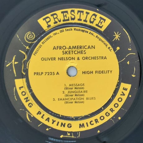 OLIVER NELSON - Afro/American Sketches (PRESTIGE PRLP7225)