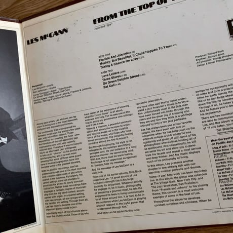 LES McCANN - From The Top of Barrel (PACIFIC JAZZ ST-20120)