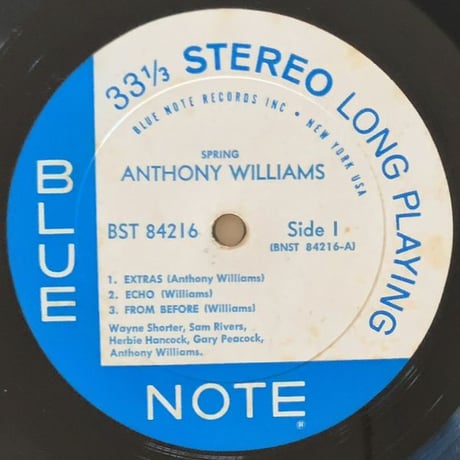 ANTHONY WILLIAMS - Spring (BLUE NOTE BST84216)