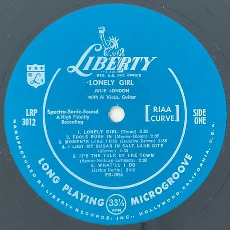 JULIE LONDON - Lonely Girl (LIBERTY LRP3012)