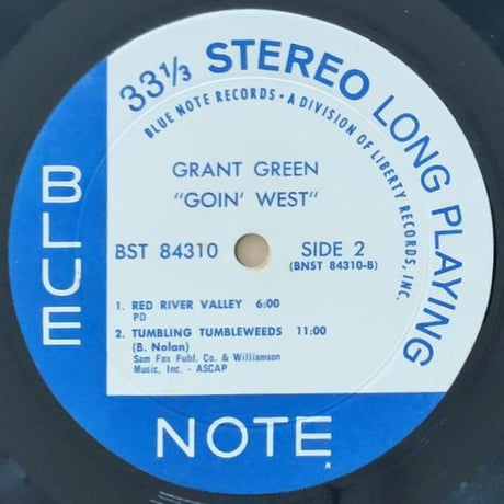 GRANT GREEN - Goin' West (BLUE NOTE BST84310)