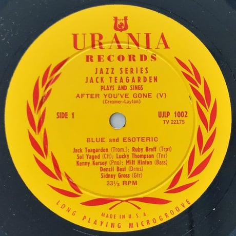 JACK TEAGARDEN - Meet The New Jack Teagarden Vol.2 (URANIA UJLP1002)