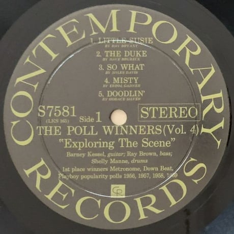 BARNEY KESSEL, SHELLY MANNE & RAY BROWN - Exploring The Scene! (CONTEMPORARY S7581)