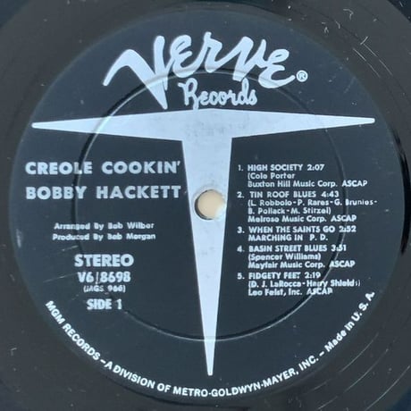 BOBBY HACKETT - Creole Cookin' (VERVE V6/8698)
