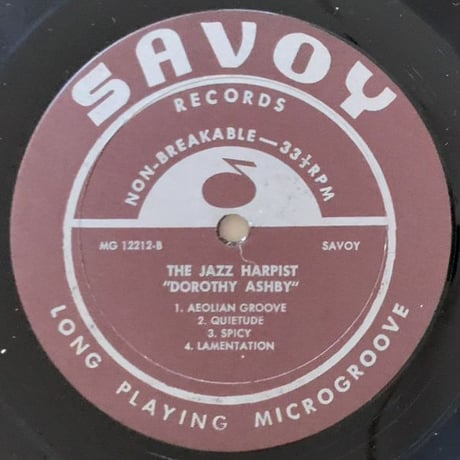 DOROTHY ASHBY - The Jazz Harpist (SAVOY MG12212)