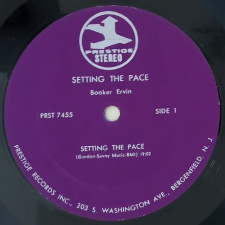 BOOKER ERVIN with DEXTER GORDON - Setting The Pace (PRESTIGE PRST7455)