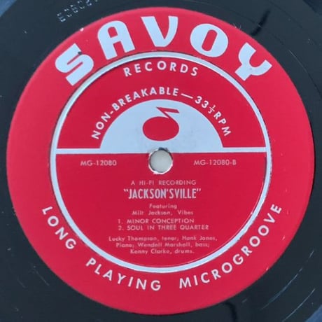 MILT JACKSON - Jackson'sville (SAVOY MG12080)