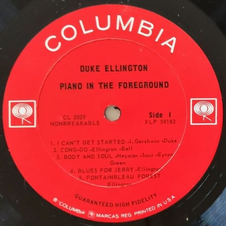 DUKE ELLINGTON - Piano in The Foreground (COLUMBIA CL2029)