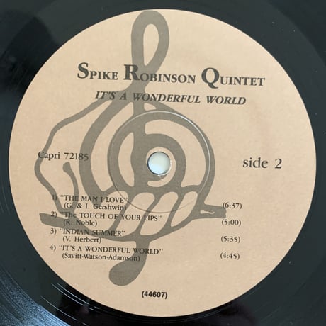 SPIKE ROBINSON - ROY WILLIAMS - It's A Wonderful World (CAPRI #72185)