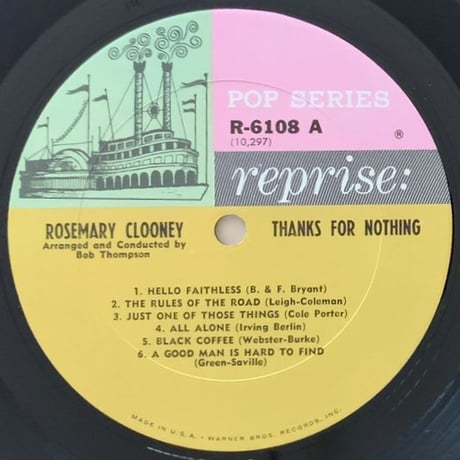 ROSEMARY CLOONEY - Thanks for Nothing (REPRISE R-6108) Mono