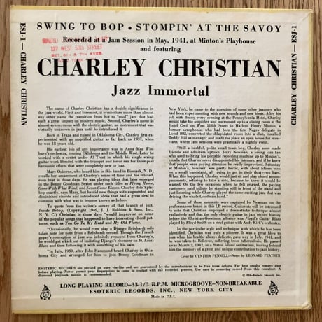 CHARLIE CHRISTIAN - Jazz Immortal (ESOTERIC ESJ-1)