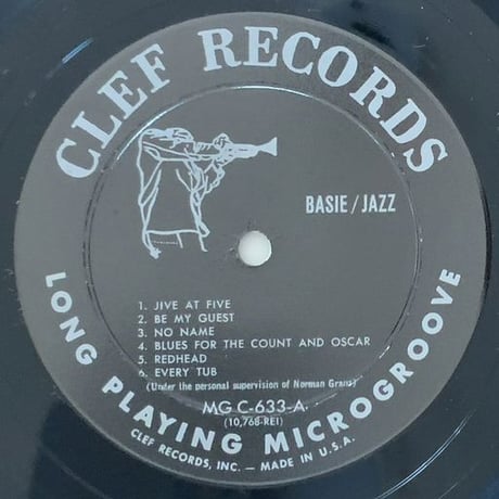 COUNT BASIE - Basie / Jazz (CLEF MGC-633)