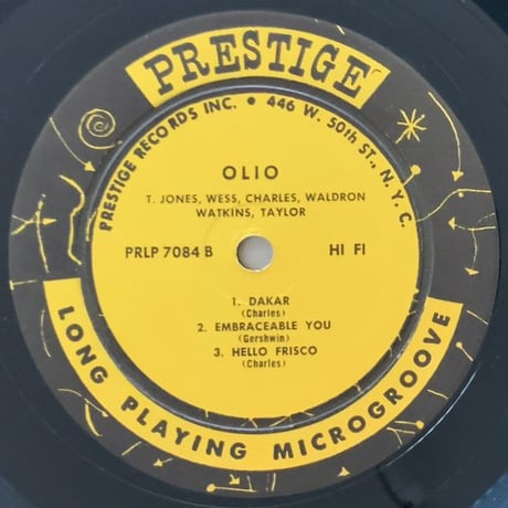 THAD JONES - Olio (PRESTIGE PRLP7084)