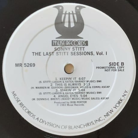 SONNY STITT - The Last Stitt Sessions, Vol.1 (MUSE MR5269)