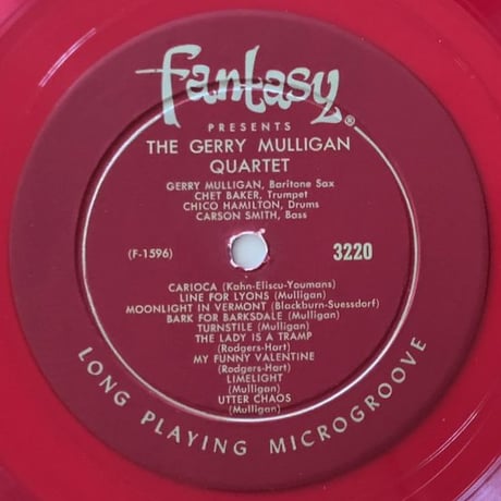 GERRY MULLIGAN - Feat. Chet Baker, Chico Hamilton (FANTASY 3-220)