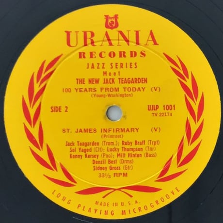 JACK TEAGARDEN - Meet The New Jack Teagarden Vol.1 (URANIA UJLP1001)