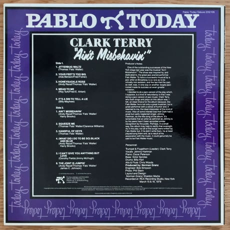 CLARK TERRY - Ain't Misbehavin' (PABLO 2312 105)