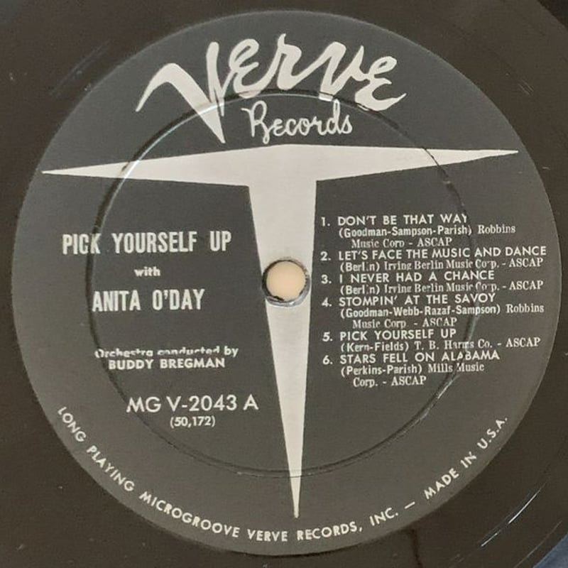 ANITA O'DAY - Pick Yourself Up with (VERVE MGV-