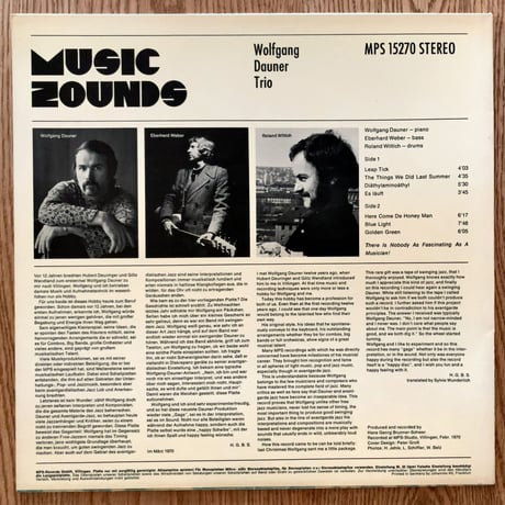 WOLFGANG DAUNER - Music Zounds (MPS/BASF MPS15270)