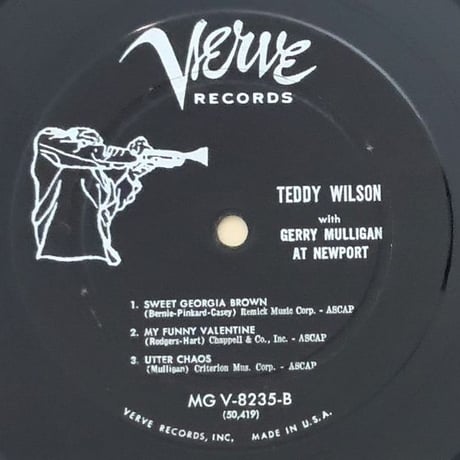 TEDDY WILSON & GERRY MULLIGAN - at Newport (VERVE MGV-8235)