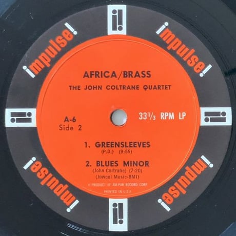 JOHN COLTRANE - Africa / Brass (impulse! A-6)